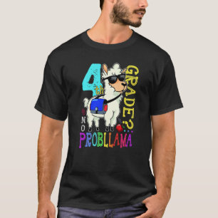 Camiseta Equipe de Lhama Fofa 4ª Série Volta às Aulas Sem P