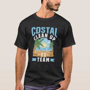 Camiseta Equipe de Limpeza da Costa Limpeza Costeira Praias
