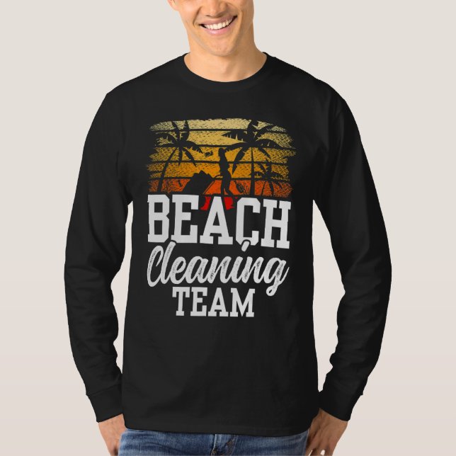 Camiseta Equipe de Limpeza de Praia Praias Limpa Costeira (Frente)