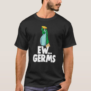 Camiseta Equipe de limpeza feminina borrifa germes da EW 1