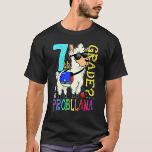 Camiseta Equipe de Llama Fofa 7º Ano Volta às Aulas Sem Pro