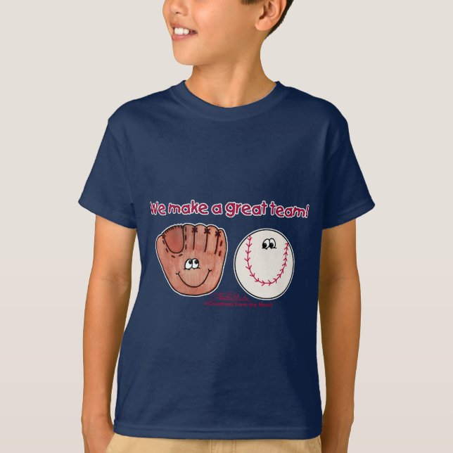 Camiseta Equipe de luvas de beisebol (Frente)
