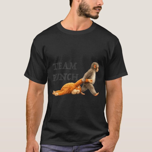 Camiseta Equipe de macaco bebê soca meme engraçado de macac (Frente)