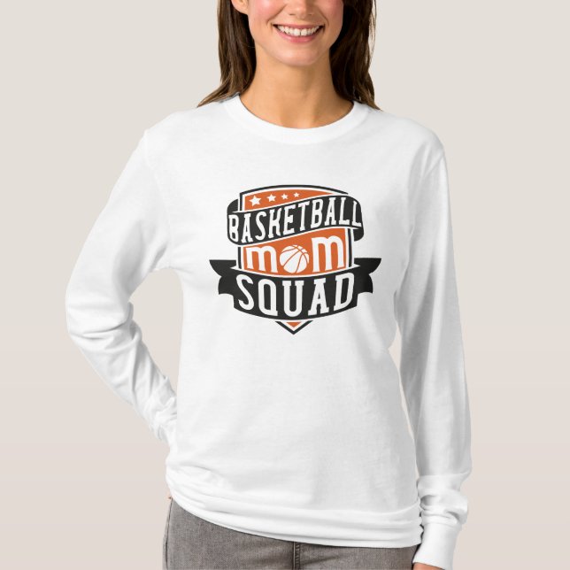 Camiseta Equipe de Mãe de Basquetebol (Frente)