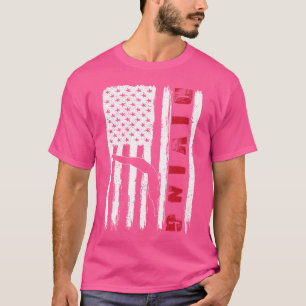 Camiseta Equipe de mergulho dos Estados Unidos Bandeira Ame