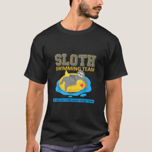 Camiseta Equipe de Nadagem Lenta Equipe de Natação Engra