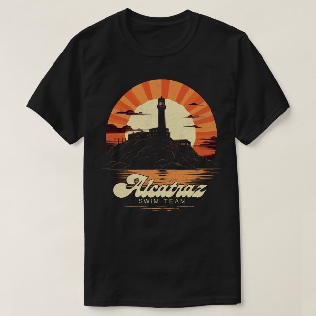 Camiseta Equipe de Natação Alcatraz (Frente do Design)