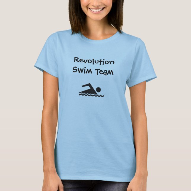 Camiseta Equipe de natação da revolução (Frente)