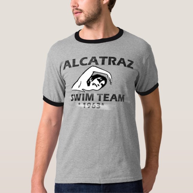 CAMISETA EQUIPE DE NATAÇÃO DE ALCATRAZ (Frente)