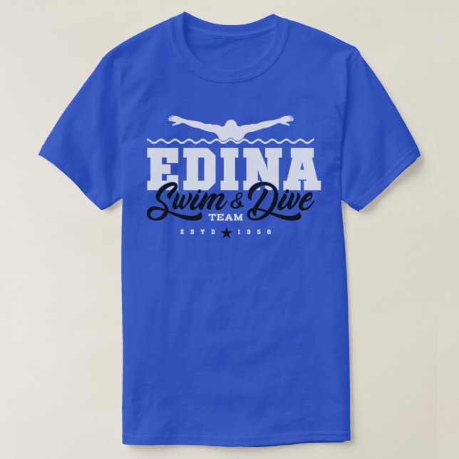 Camiseta Equipe de Natação Edina10 (Frente do Design)