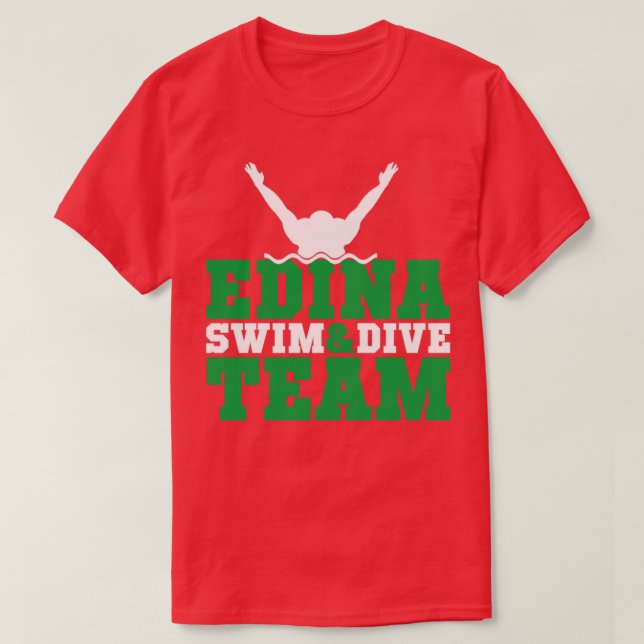Camiseta Equipe de Natação Edina13 (Frente do Design)