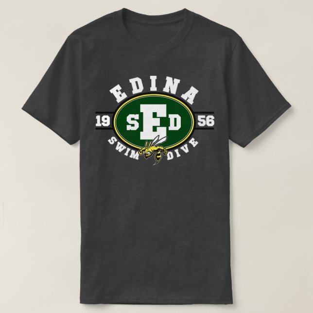 Camiseta Equipe de Natação Edina14 (Frente do Design)