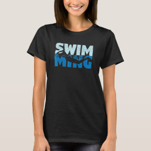 Camiseta Equipe de Natação Nadador Piscina Mergulho Peito M