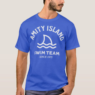 Camiseta Equipe de Natações da Ilha Amity desde 1975 1