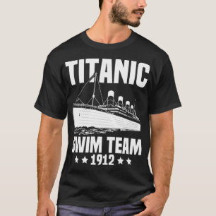 Camiseta Equipe de Natações Titanic 1912 Oferece Barco Nada