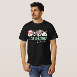 Camiseta Equipe de Natal de Cachorro Fofo
