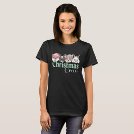 Camiseta Equipe de Natal de Cachorro Fofo