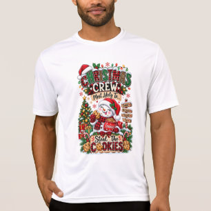 Camiseta Equipe de Natal Mais Propensa a Roubar Biscoitos