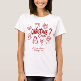 Camiseta Equipe de Natal Personalizada