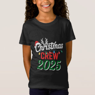Camiseta Equipe de Natal Personalizada 2025 Família de Nata