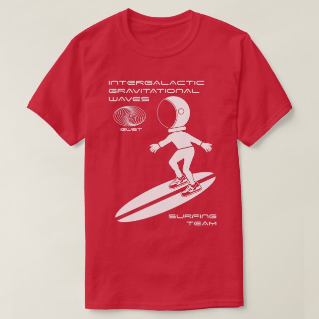 Camiseta Equipe de Navegação por Ondas Gravitacionais (Frente do Design)