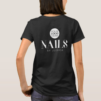 Camiseta Equipe De Negócios Elegante Nome Logotipo Salão De