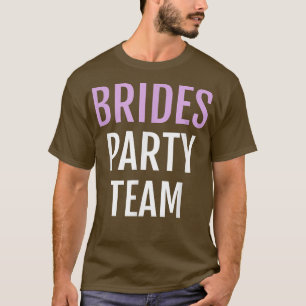 Camiseta Equipe de noivas divertida da equipe do Brides