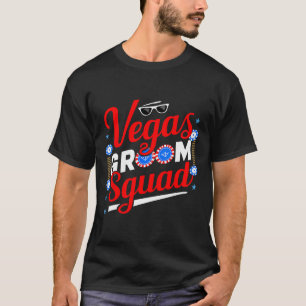 Camiseta Equipe de Noivo de Vegas Festa de Solteiro de Vega