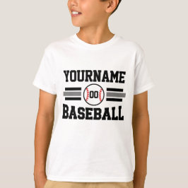 Camiseta Equipe de NOME Personalizada do Jogador de Basebal