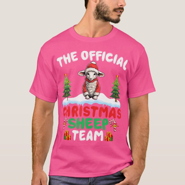 Camiseta Equipe de ovelhas de Natal Xmas Lig (Frente)