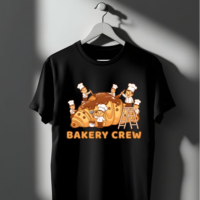 Camiseta Equipe de Padaria Fofa Presente de Equipe de Chefs (Criador carregado)