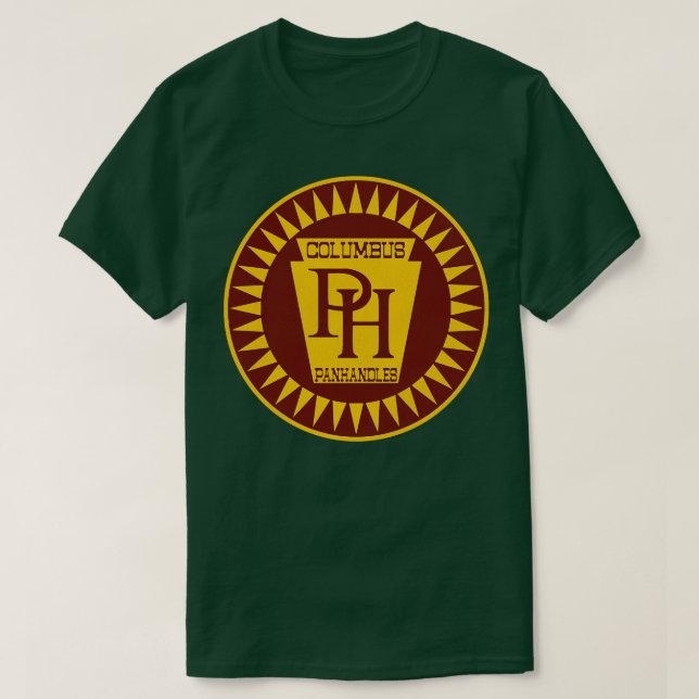Camiseta Equipe de Panhandles Columbus Defunct (Frente do Design)