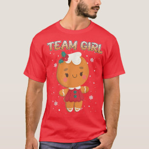 Camiseta Equipe de Pão de Natal Rapariga Sexo Mulher Revela