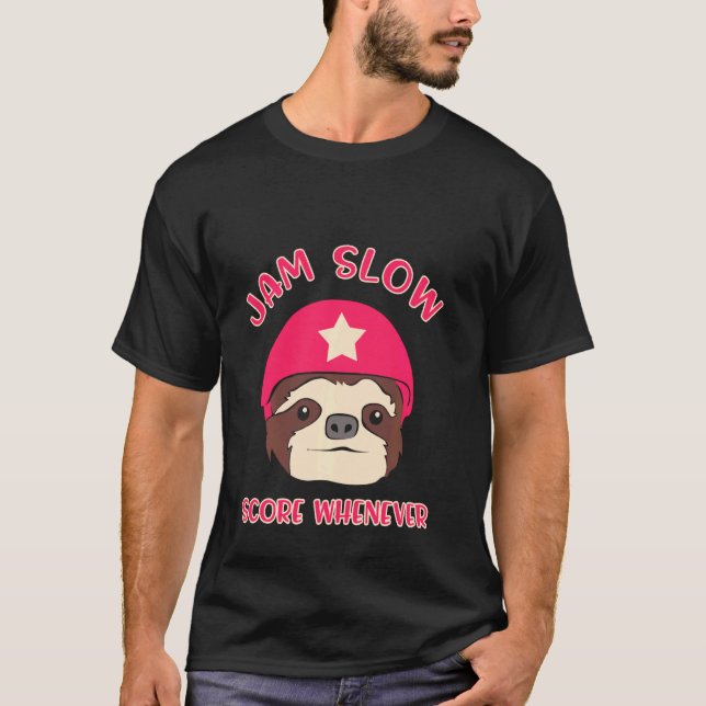 Camiseta Equipe de Patinação Lenta do Roller Derby Player (Frente)