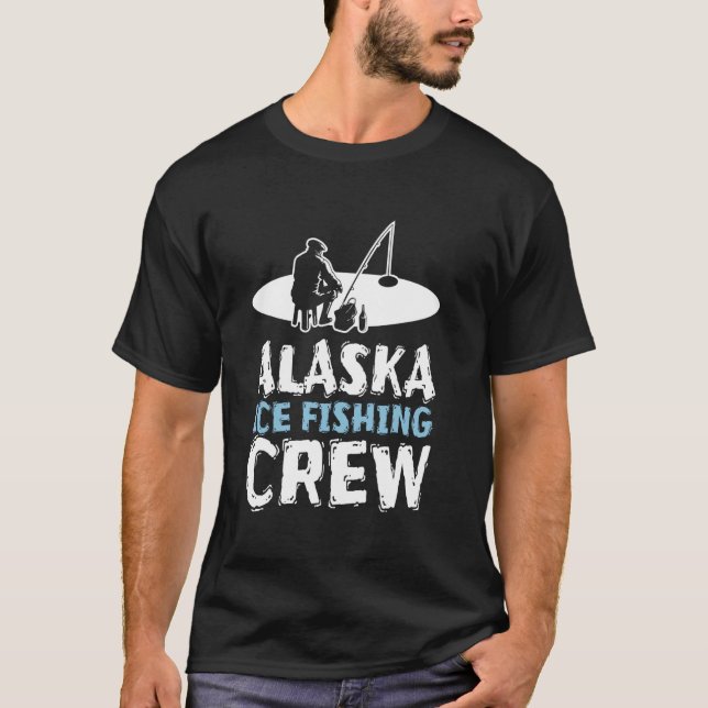Camiseta Equipe de pesca no gelo do Alasca (Frente)
