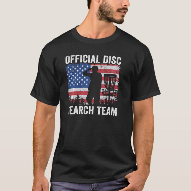 Camiseta Equipe de pesquisa de disco oficial Sinalizador am (Frente)
