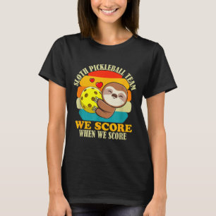 Camiseta Equipe de pickleball de preguiça esportes amor mot