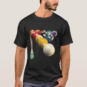 Camiseta Equipe De Piscina De 8 Ball Para A Liga Bar