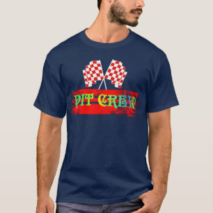 Camiseta EQUIPE DE PIT Carro de Corrida Anfitrião Festas me