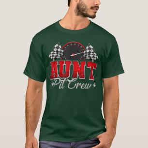 Camiseta Equipe de Pit Corrida Corrida Tia Família Festa de
