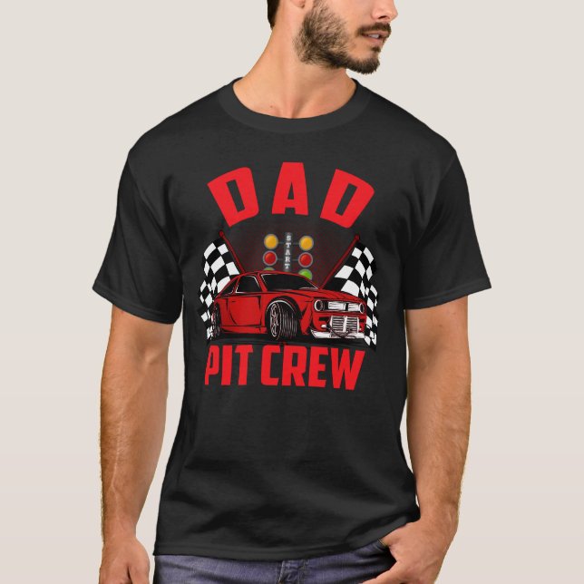 Camiseta equipe de pit do papai (Frente)