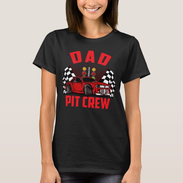 Camiseta equipe de pit do papai (Frente)