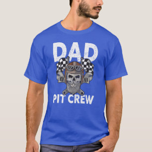 Camiseta Equipe de Pit do Papai Corrida Família Carro de Co
