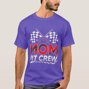 Camiseta Equipe de Pit Materno Engraçado Amante de Carro de