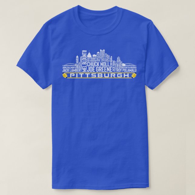 Camiseta Equipe de Pittsburgh Legendas a Todo o Tempo em Pi (Frente do Design)