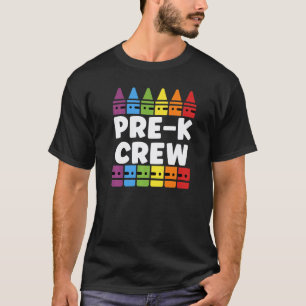 Camiseta Equipe de Pré-Escola Tribo Pré K De Volta à Escola