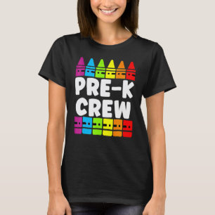 Camiseta Equipe de Pré-Escola Tribo Pré K De Volta à Escola