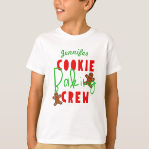 Camiseta Equipe de Preparação de Biscoitos Diversão Culinár