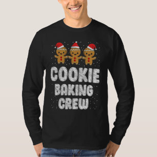 Camiseta Equipe de Preparação de Biscoitos Família Natal Pã