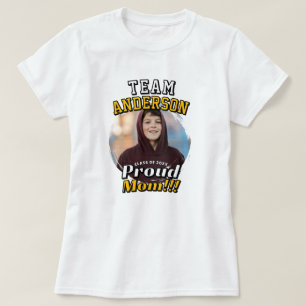 Camiseta Equipe de Préps [Sobrenome] Mãe Orgulhosa da Turma